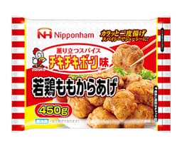 日本ハム冷凍食品の若鶏ももからあげ チキチキボーン®味450g