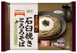 テーブルマークの蕎麦打ち職人 石臼挽き とろろそば