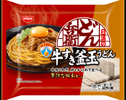 日清食品冷凍の日清のどん兵衛 牛すき釜玉うどん