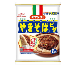 Umiosのペヤングやきそばピザ