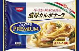 日清食品冷凍の日清スパ王プレミアム 濃厚カルボナーラ
