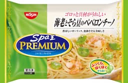 日清食品冷凍の日清スパ王プレミアム 海老とそら豆のペペロンチーノ