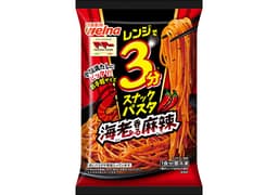 日清製粉ウェルナのマ・マー レンジで3分スナックパスタ 海老香る麻辣