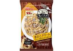 日清製粉ウェルナのマ・マー レンジで3分生パスタ きのこクリーム