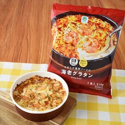 ファミリーマートのなめらか濃厚ソースの海老グラタン