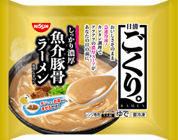 日清食品冷凍の日清ごくり。 濃厚魚介豚骨ラーメン