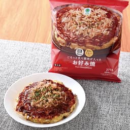 ファミリーマートのごろっと炙り豚肉が入ったお好み焼