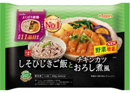 ニップンのニップン よくばり御膳 しそひじきご飯とチキンカツおろし煮風