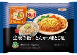 ニップンのニップン よくばり御膳 生姜ご飯ととんかつ卵とじ風