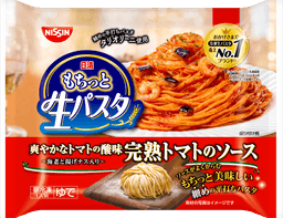 日清食品冷凍の日清もちっと生パスタ 完熟トマトのソース
