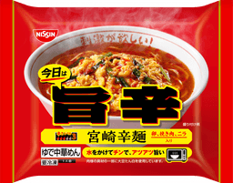 日清食品冷凍の今日は旨辛 宮崎辛麺