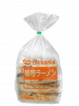 日清食品冷凍の業務用味噌ラーメン4食入り