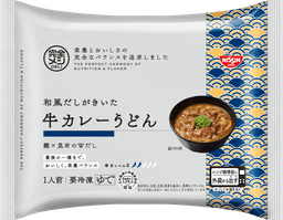 日清食品冷凍の完全メシ DELI 和風だしがきいた牛カレーうどん