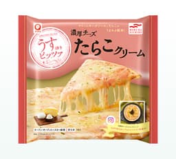 Umiosのうす焼きピッツァたらこクリーム