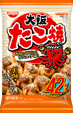 日清食品冷凍の日清 大阪たこ焼 42個入