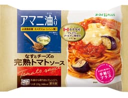 ニップンのオーマイPLUS　アマニ油入り　なすとチーズの完熟トマトソース