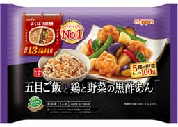 ニップンのニップン　よくばり御膳　五目ご飯と鶏と野菜の黒酢あん