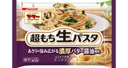 日清製粉ウェルナのマ･マー 超もち生パスタ あさりの旨み広がる濃厚バター醤油風味