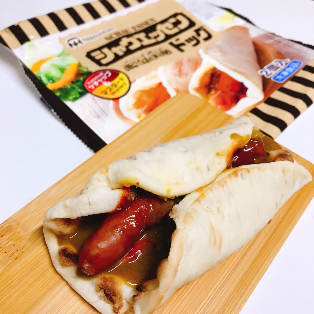 シャウエッセンのカレードッグの完成写真