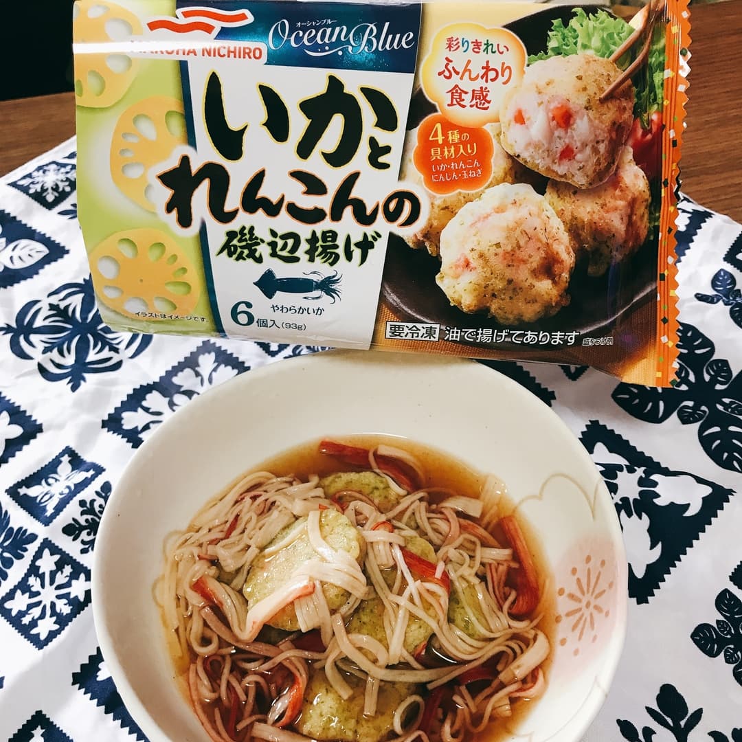 磯辺揚げのあんかけの完成写真