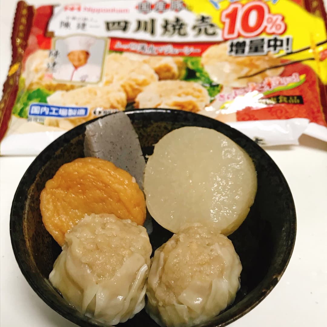 焼売の熱々おでんの完成写真