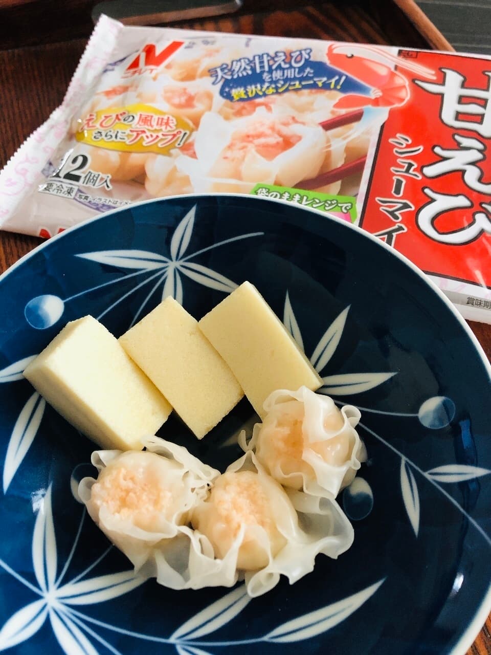 高野豆腐と甘えびシューマイのレンジ煮の完成写真