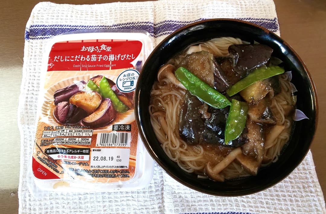 お出汁が染みる!簡単温そうめんの完成写真