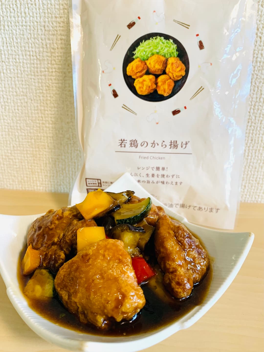 超簡単!鶏肉の甘酢和えの完成写真