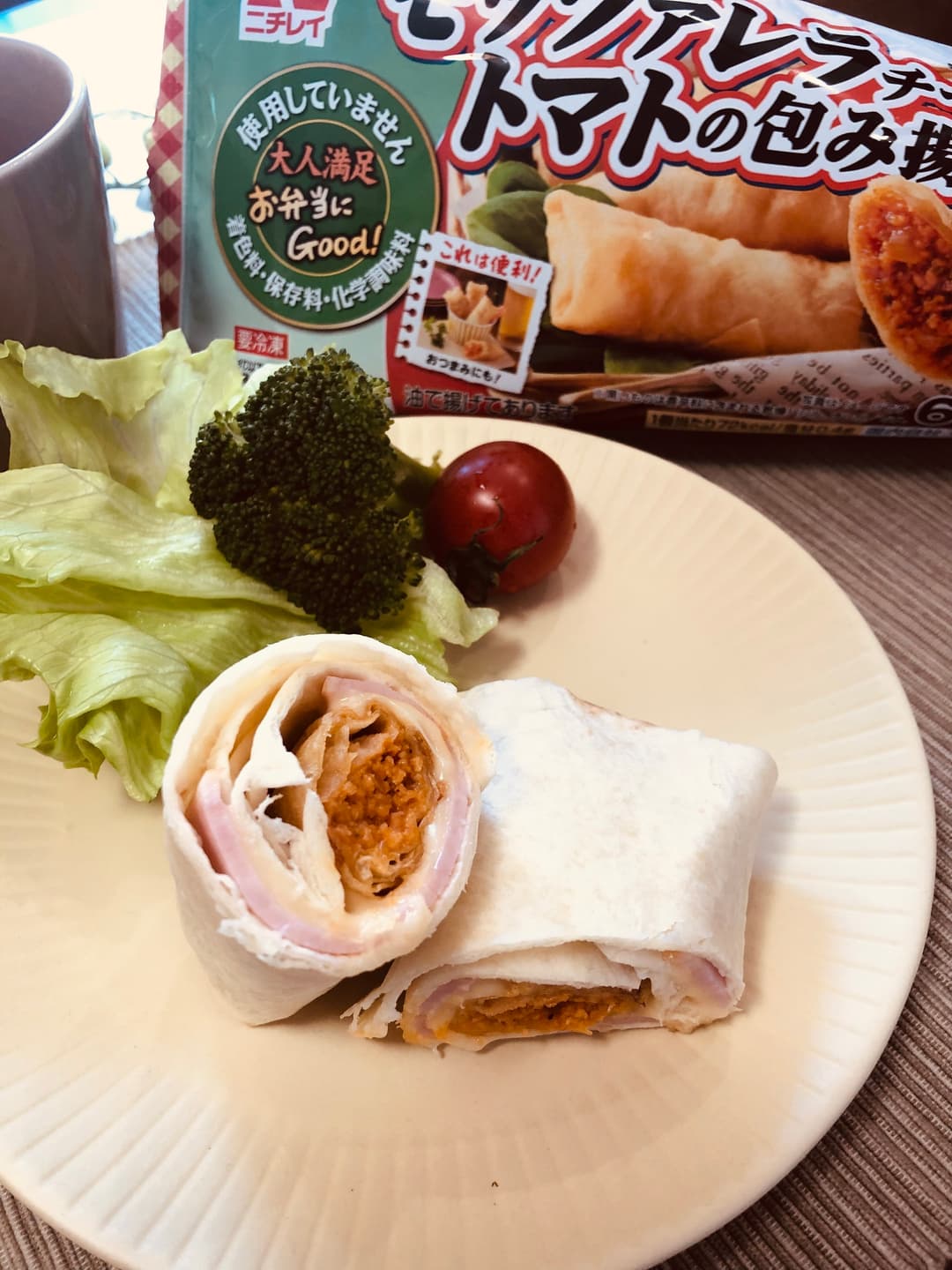 モッツァレラとトマトのWラップブリトーの完成写真