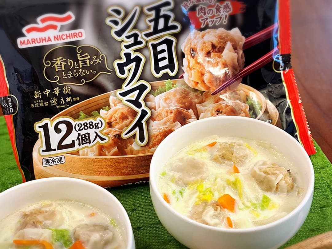 シュウマイのクリーム煮の完成写真