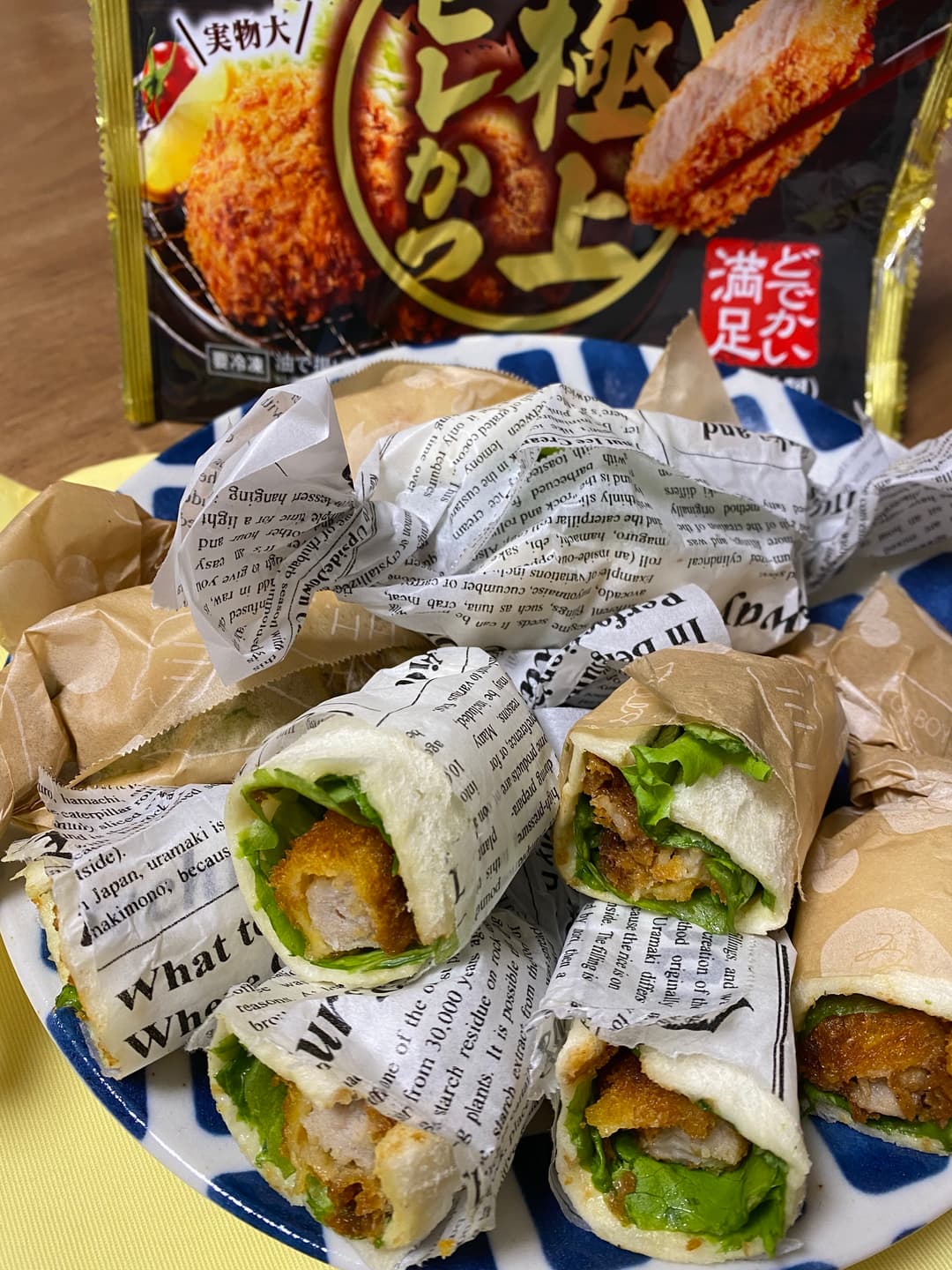 ヒレカツくるっとサンドの完成写真