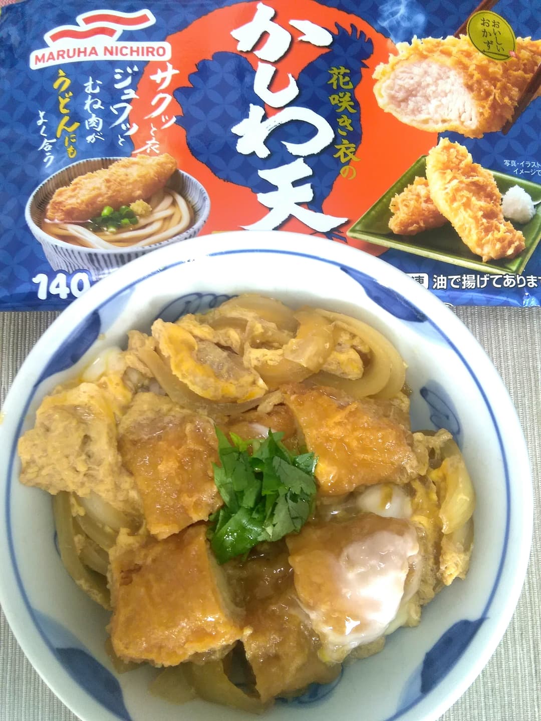 かしわ天丼の完成写真