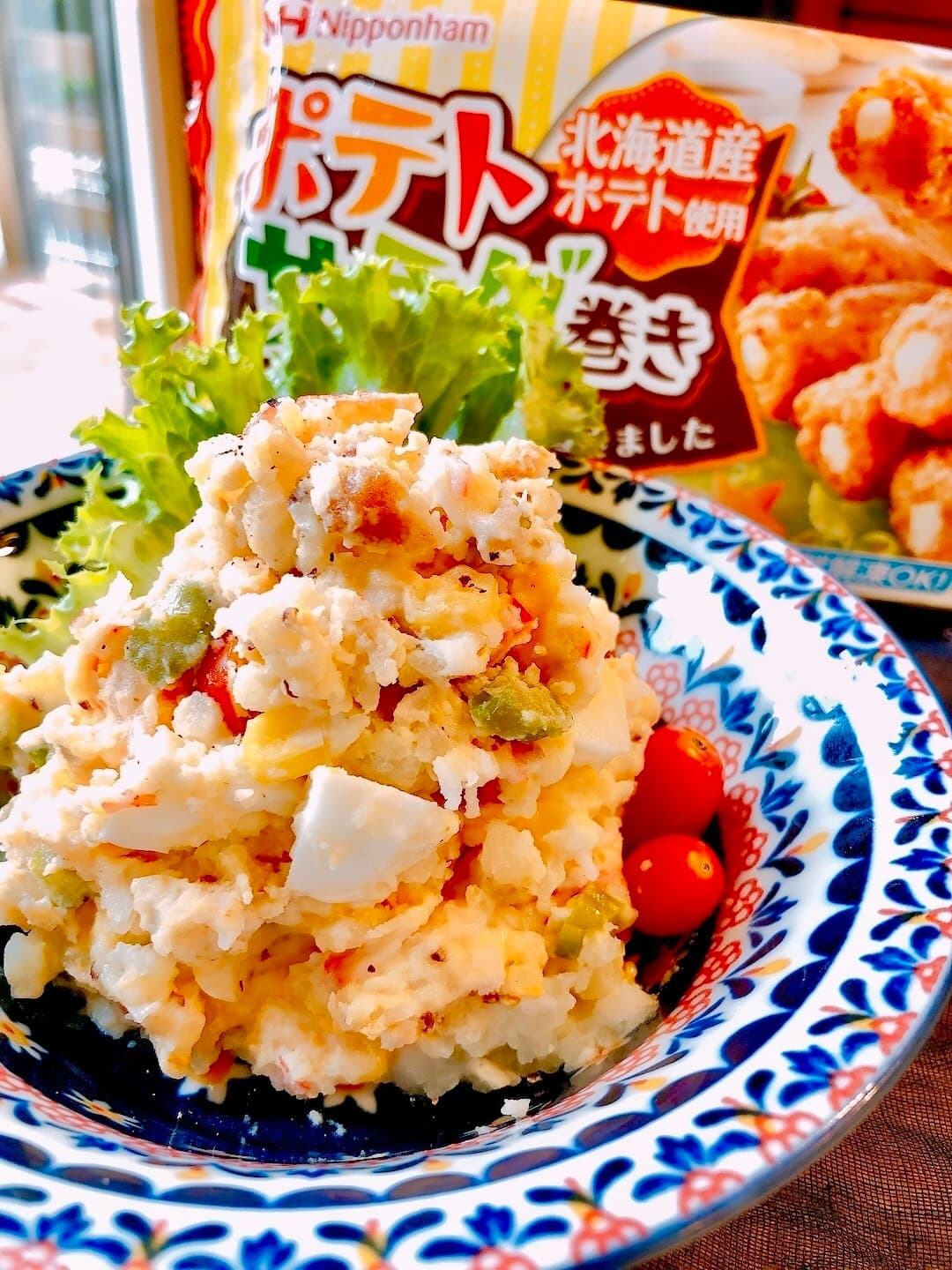 ポテトサラダ巻き入りポテサラの完成写真