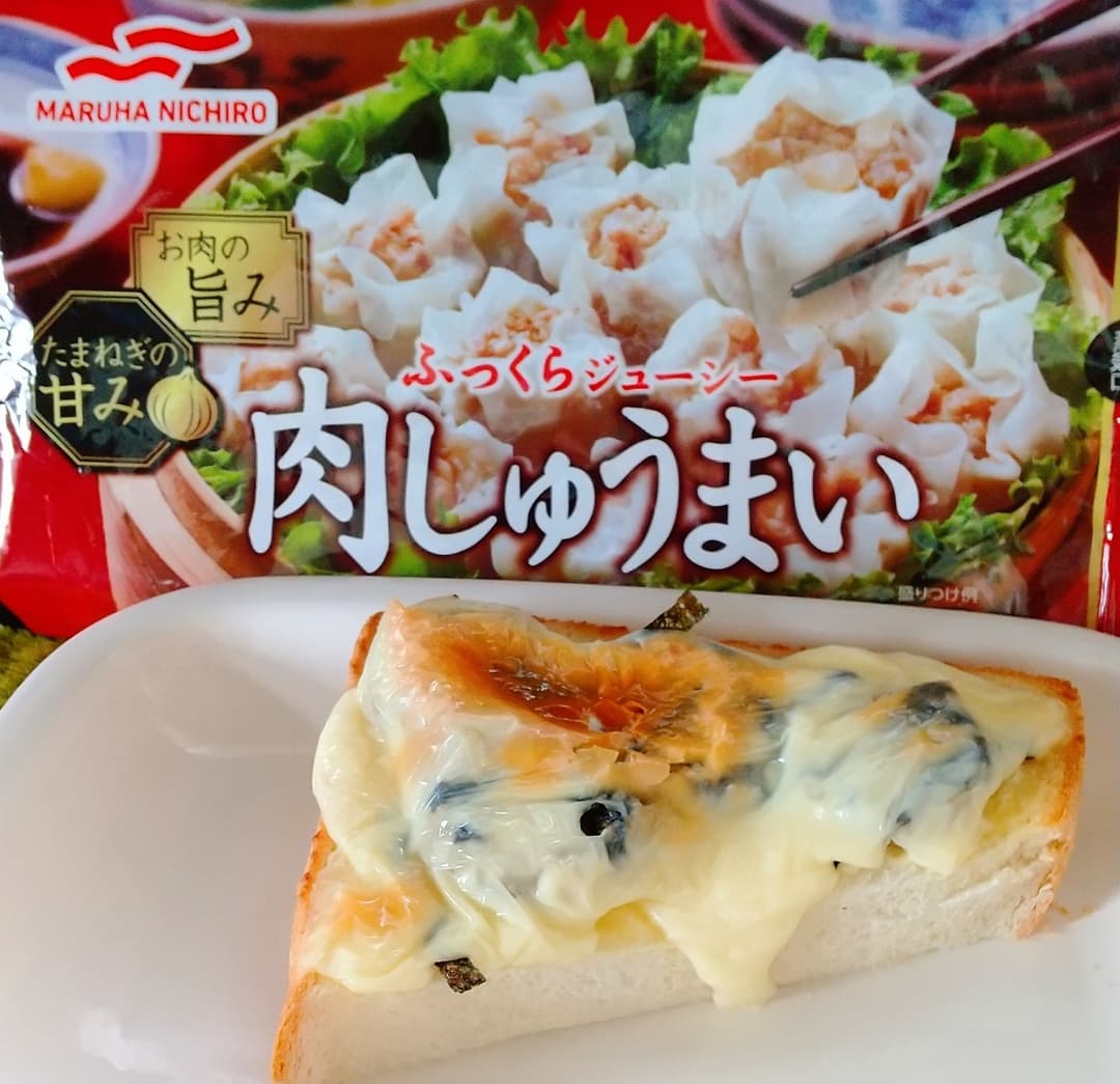 肉しゅうまいときざみのりトーストの完成写真
