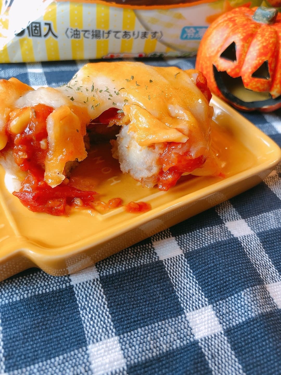 ポテトサラダ巻きのトマトソース焼きの完成写真