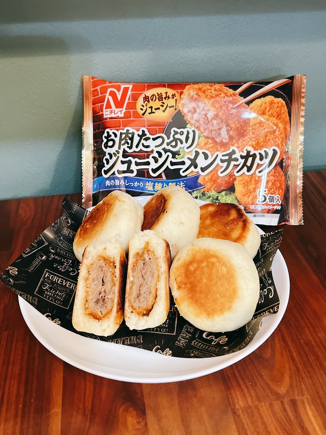 メンチカツ入りおやき風の完成写真