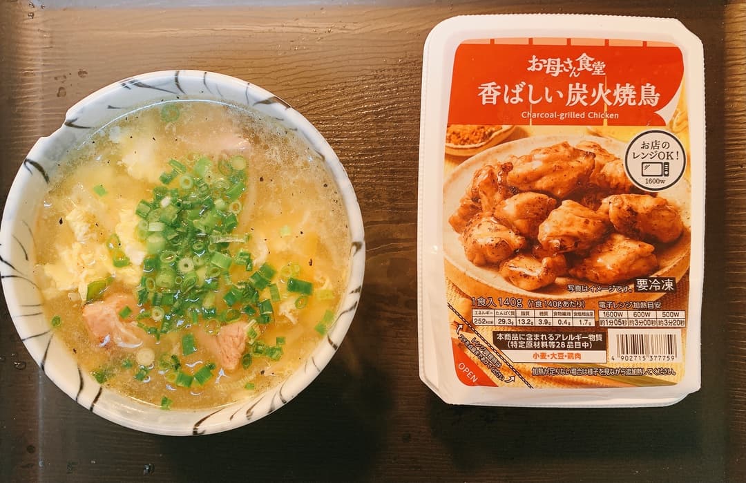 焼き鳥たまごスープの完成写真