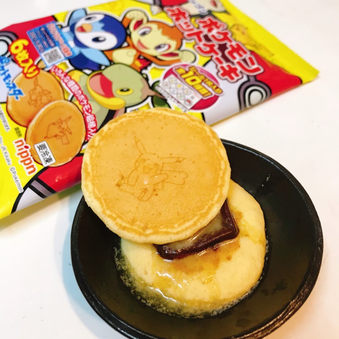 ポケモンホットケーキチョコバターサンドの完成写真