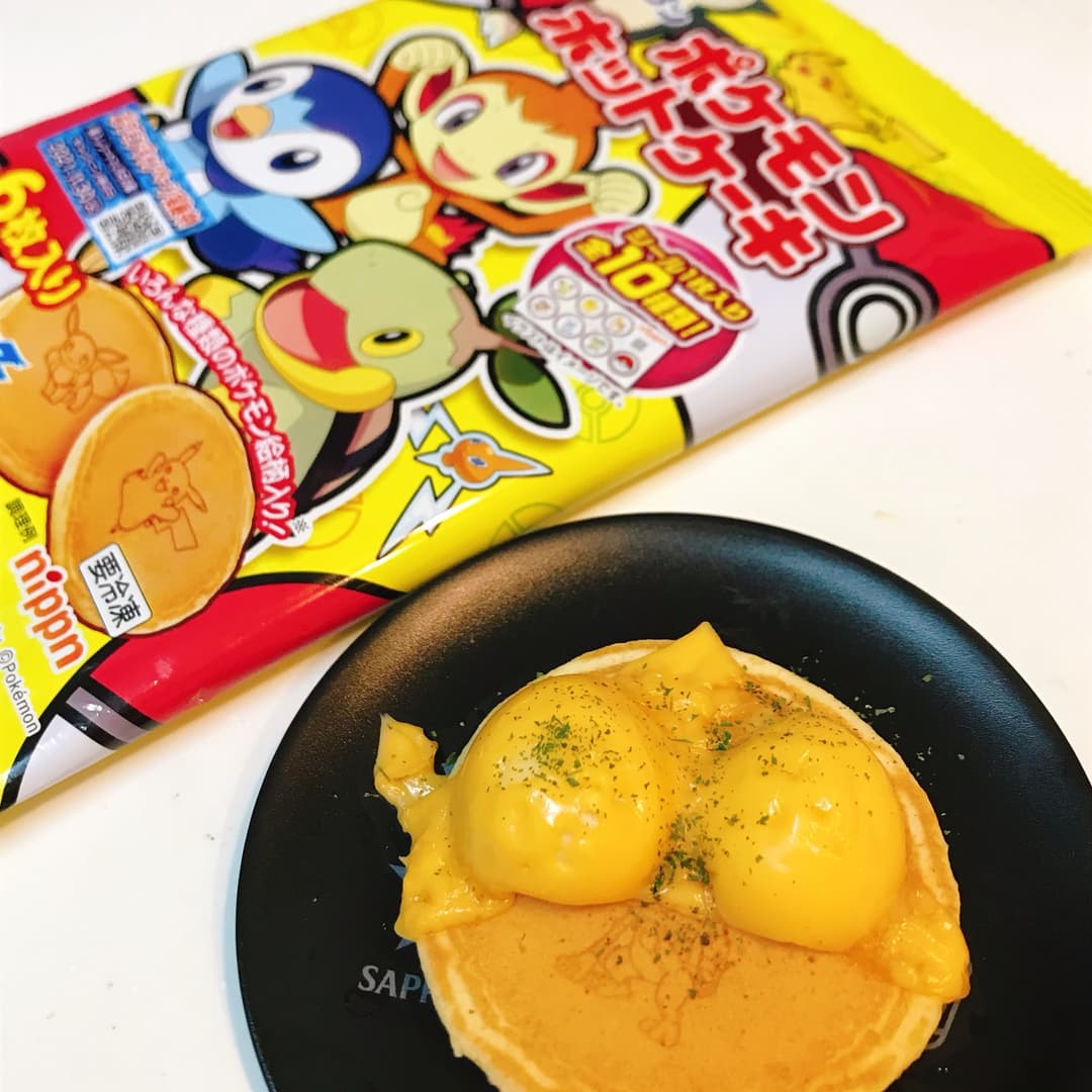 ポケモンホットケーキのうずらチーズの完成写真
