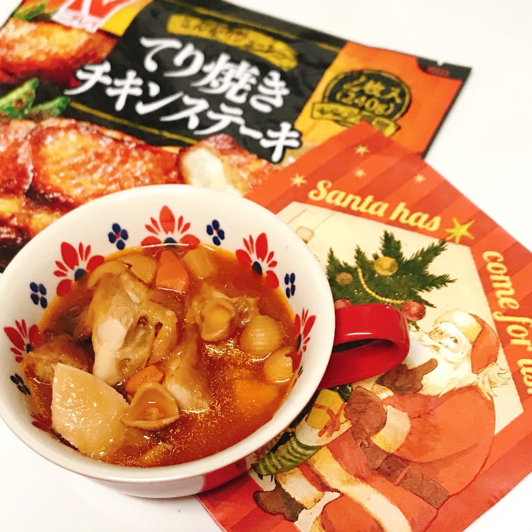 チキンミネストローネの完成写真