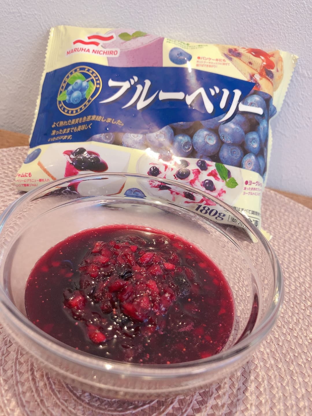 ブルーベリー林檎ソースの完成写真