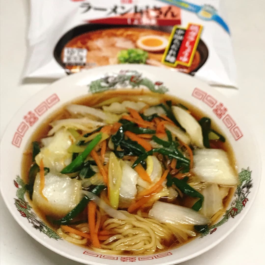 日清のラーメン屋さん野菜たっぷりタンメンの完成写真