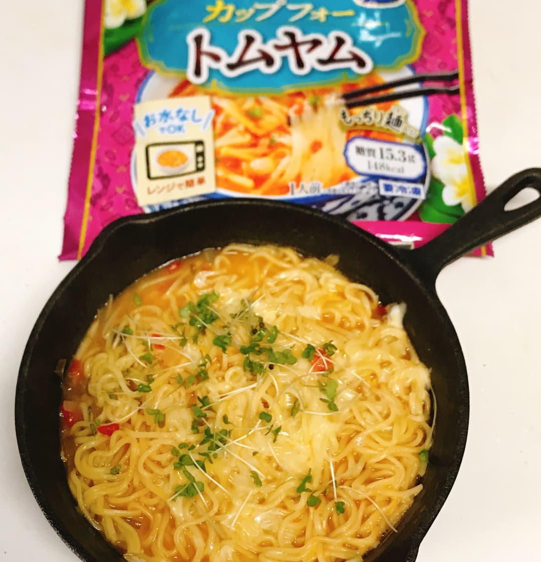 旨辛トムヤムチーズ麺の完成写真