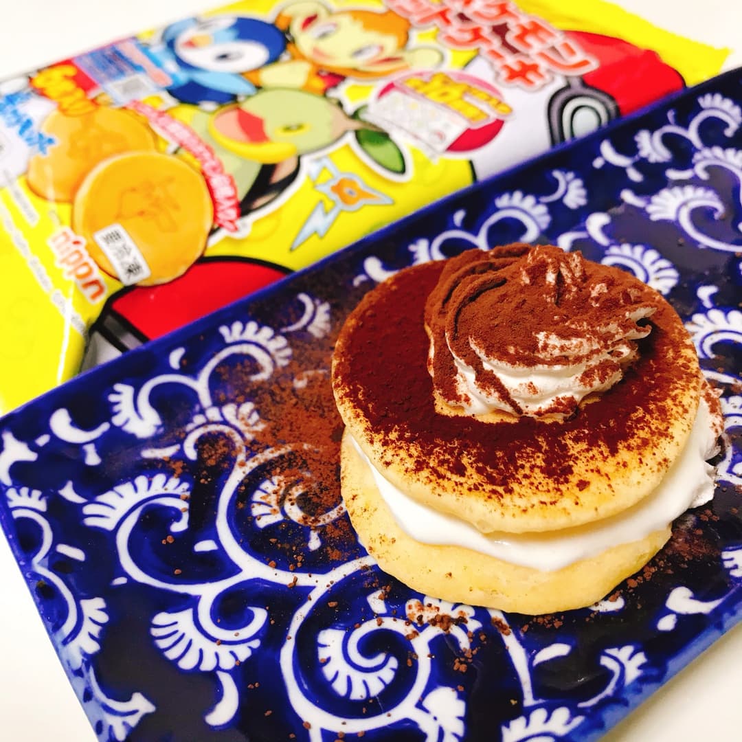 ポケモンホットケーキのココアホイップの完成写真