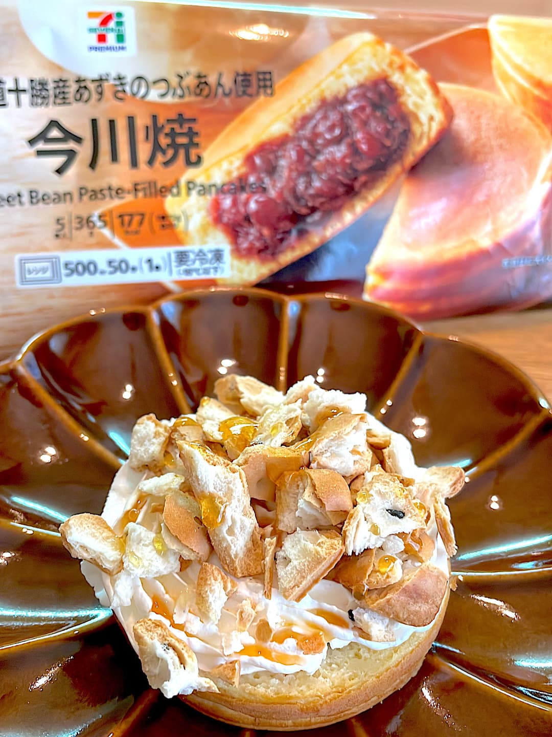 今川焼のビスケットタルトの完成写真