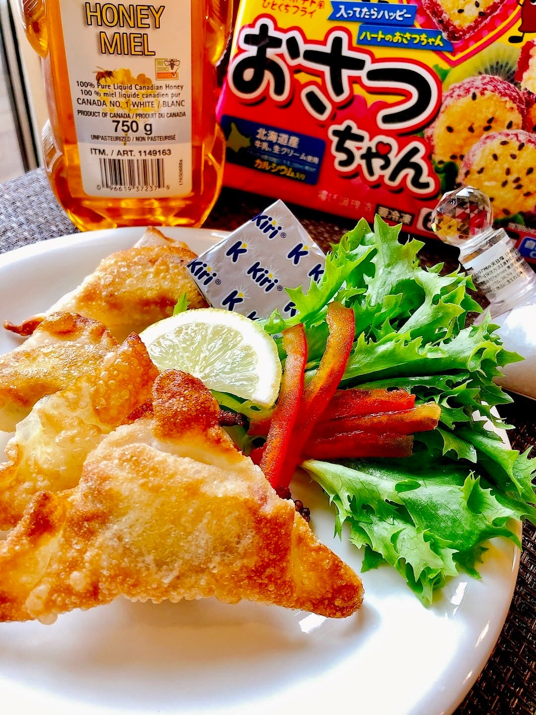 おさつちゃんとチーズの包み揚げの完成写真