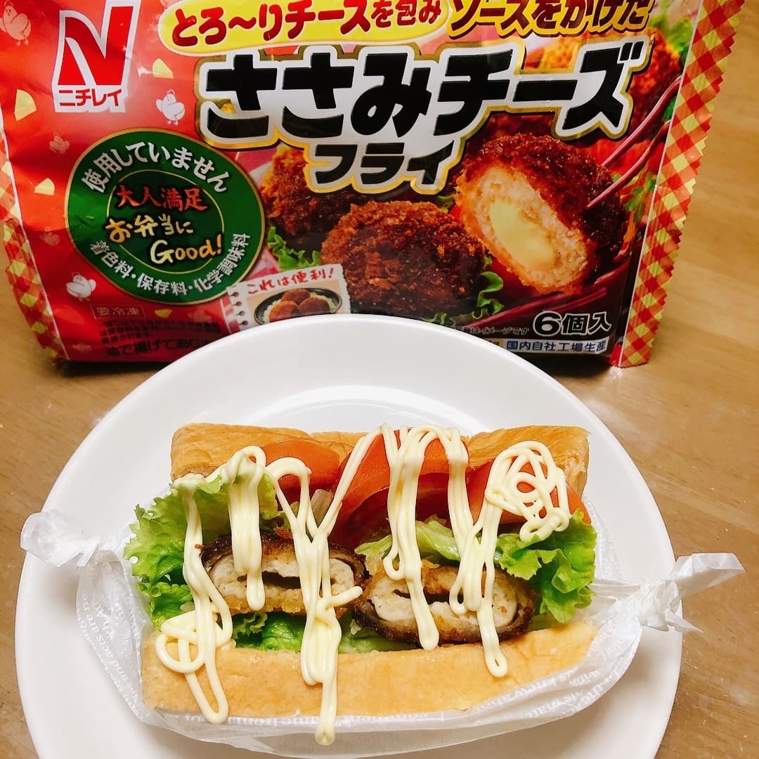 ささみチーズサンドの完成写真