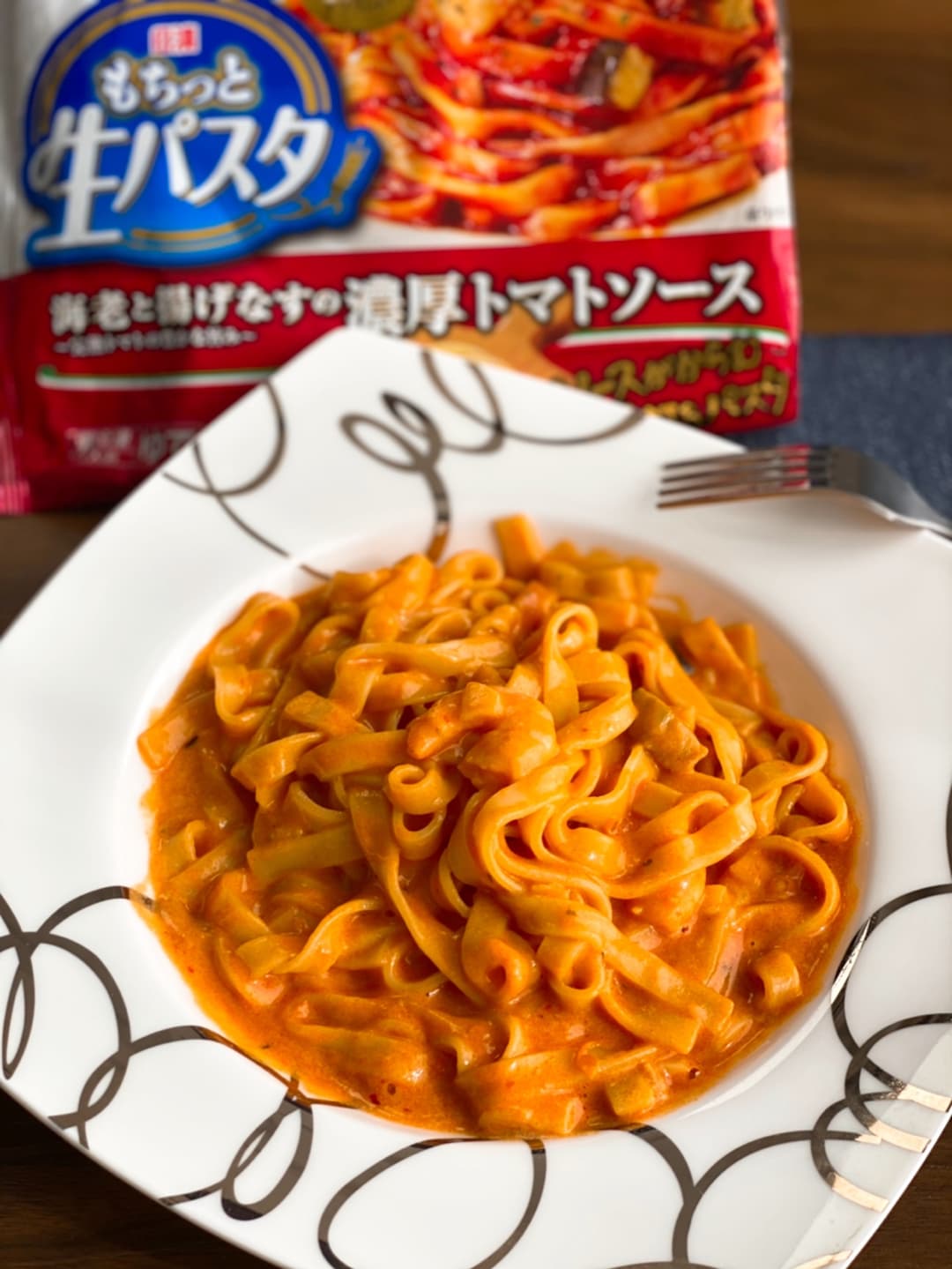 濃厚×濃厚チーズトマトパスタの完成写真
