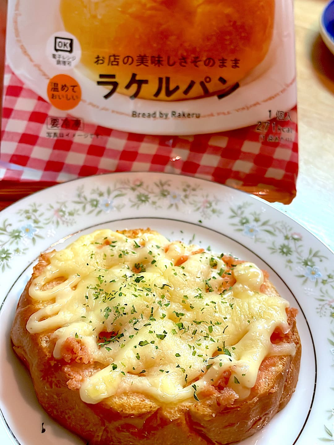 明太チーズのラケルパンの完成写真