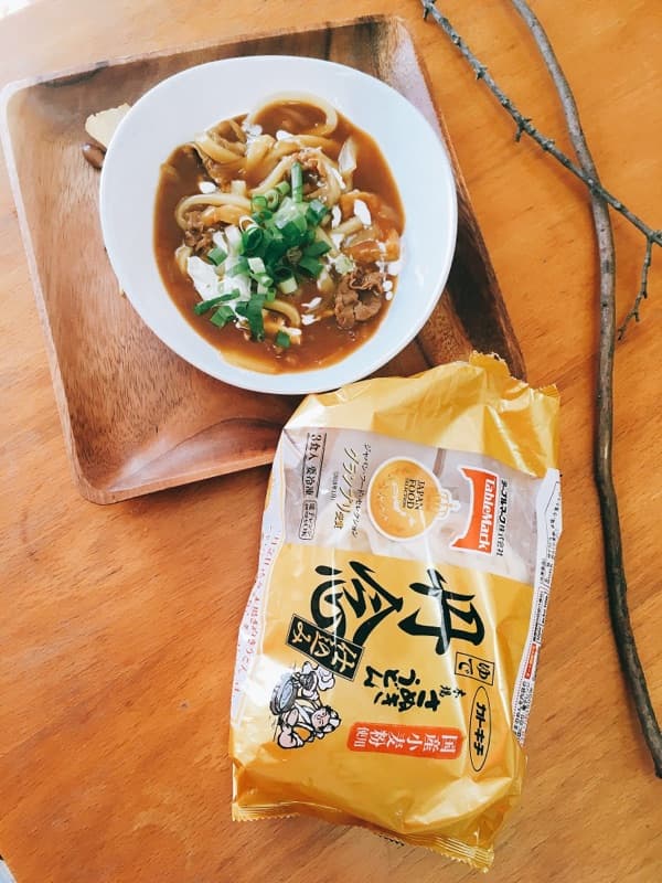 ぜひ太麺で！濃厚クリーミーカレーうどん♪の完成写真